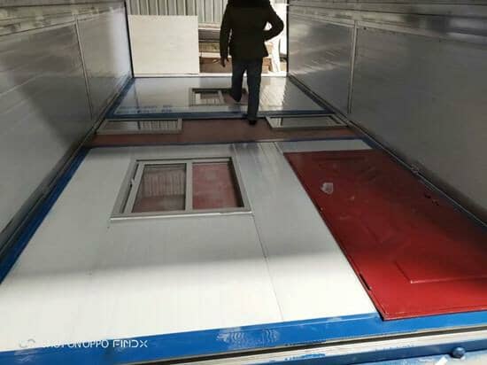 折疊集裝箱活動房3米開窗開門面折疊放倒圖