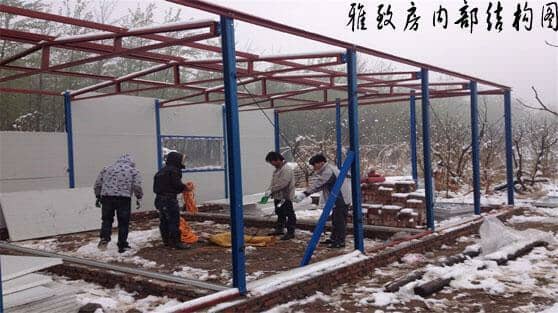 雅致活動板房內部結構圖