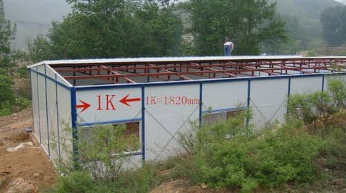 長度為每K1820mm活動房示意圖
