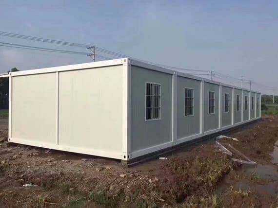 拼裝式集裝箱活動房側面圖